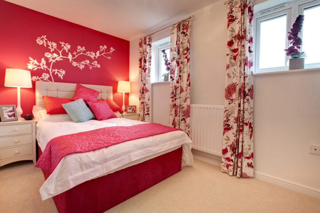 A romantic bedroom